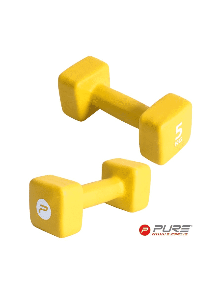 PURE2IMPROVE NEOPRENE DUMBBELL PCS 5 KG