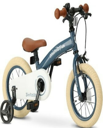 Miniby Air Wheels 12" 3In1 Bike Grayish Blue