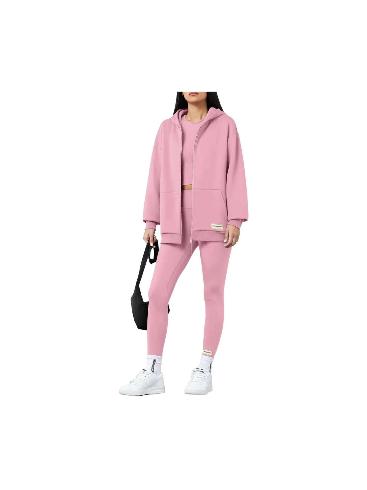 THE GIVING MOVEMENT COTTON OVERSIZED ZIP HOODIE