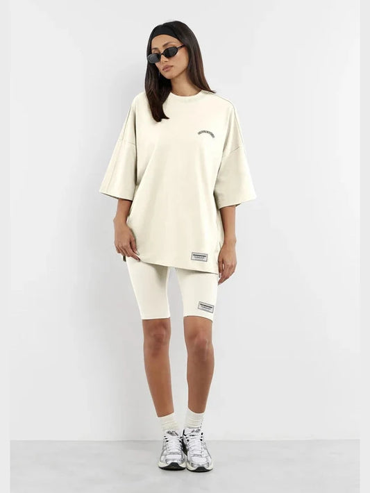 THE GIVING MOVEMENT SOFTSKIN MOTIVATION PRINT OVERSIZED T-SHIRT