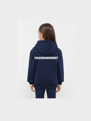 THE GIVING MOVEMENT KIDS COTTON ZIP HOODIE
