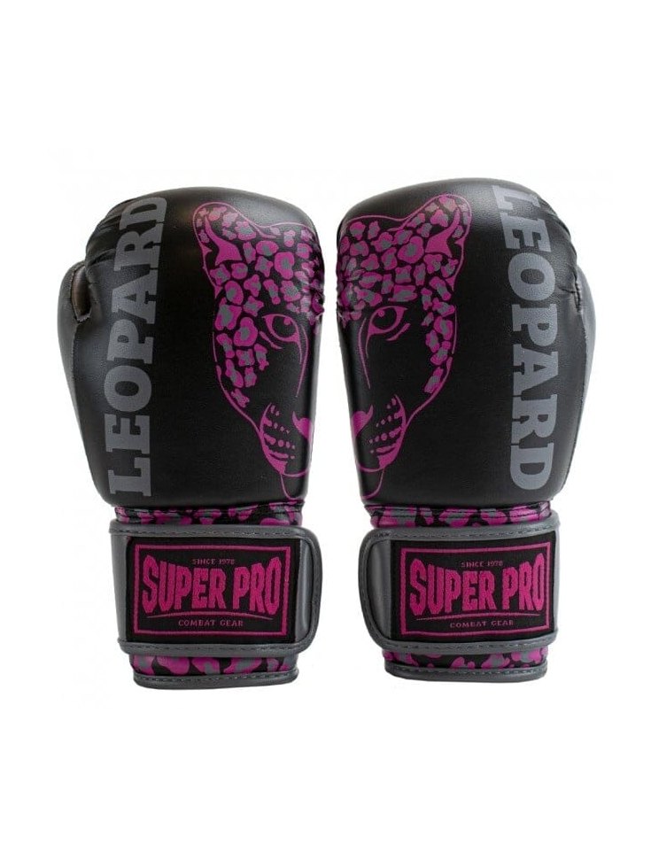 SUPER PRO BOXING GLOVES KIDS LEOPARD