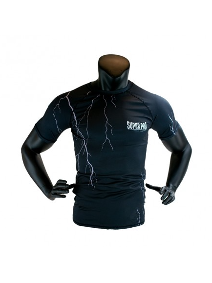 SUPER PRO COMBAT GEAR COMPRESSION SHIRT SHORT SLEEVE THUNDER