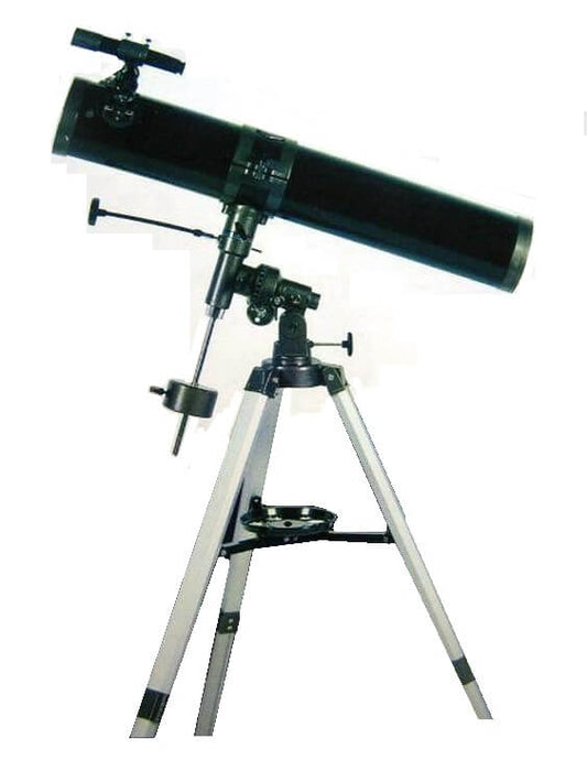 Conqueror, Equatorial Newtonian Reflector Telescope 1000mm Focal Length Heavy Duty Aluminum Tripod - AT6476.
