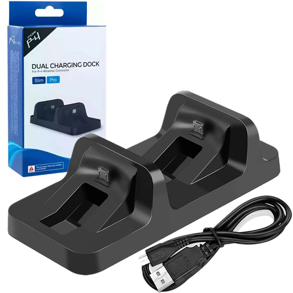 DOBE PS4 Dual Controller Charging Dock – PlayStation 4 Wireless Controller Charger Stand