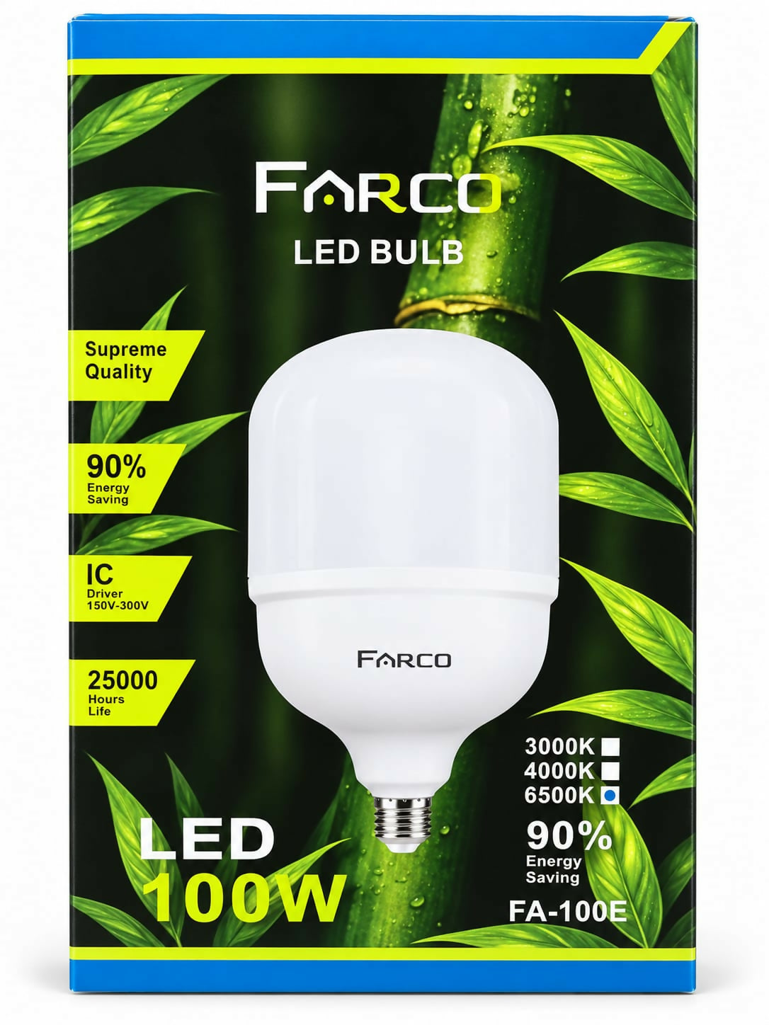 FARCO FA-100E LED Bulb 100W – 9000 Lumens