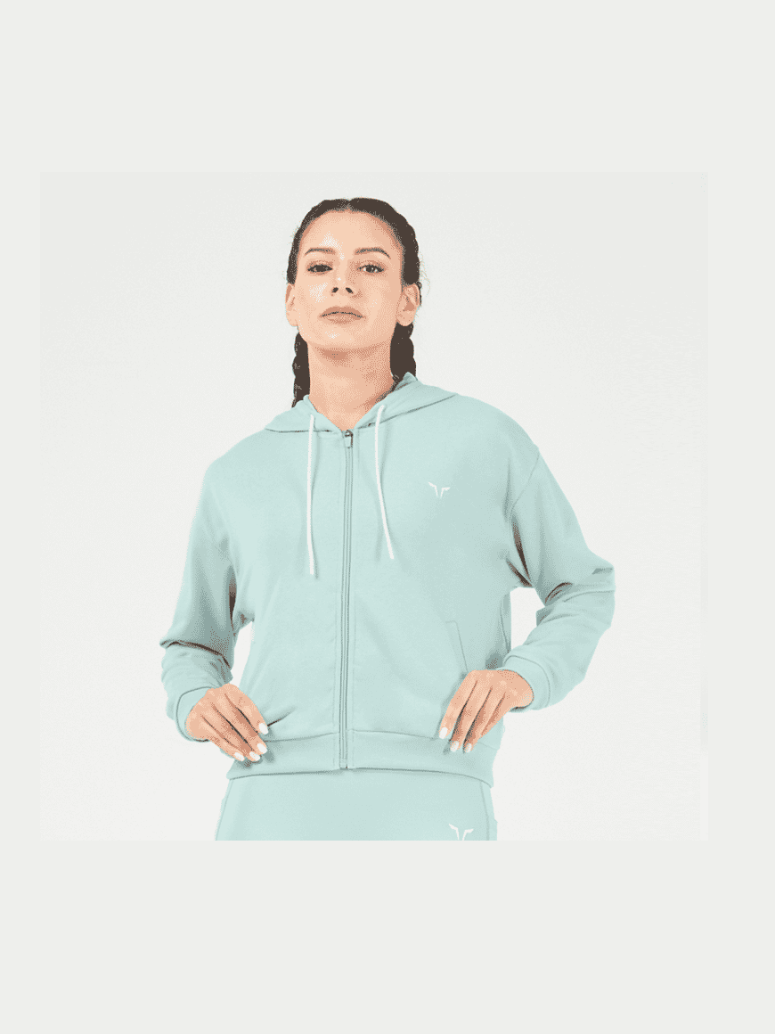 SQUATWOLF ESSENTIAL RELAXED ZIP UP HOODIE