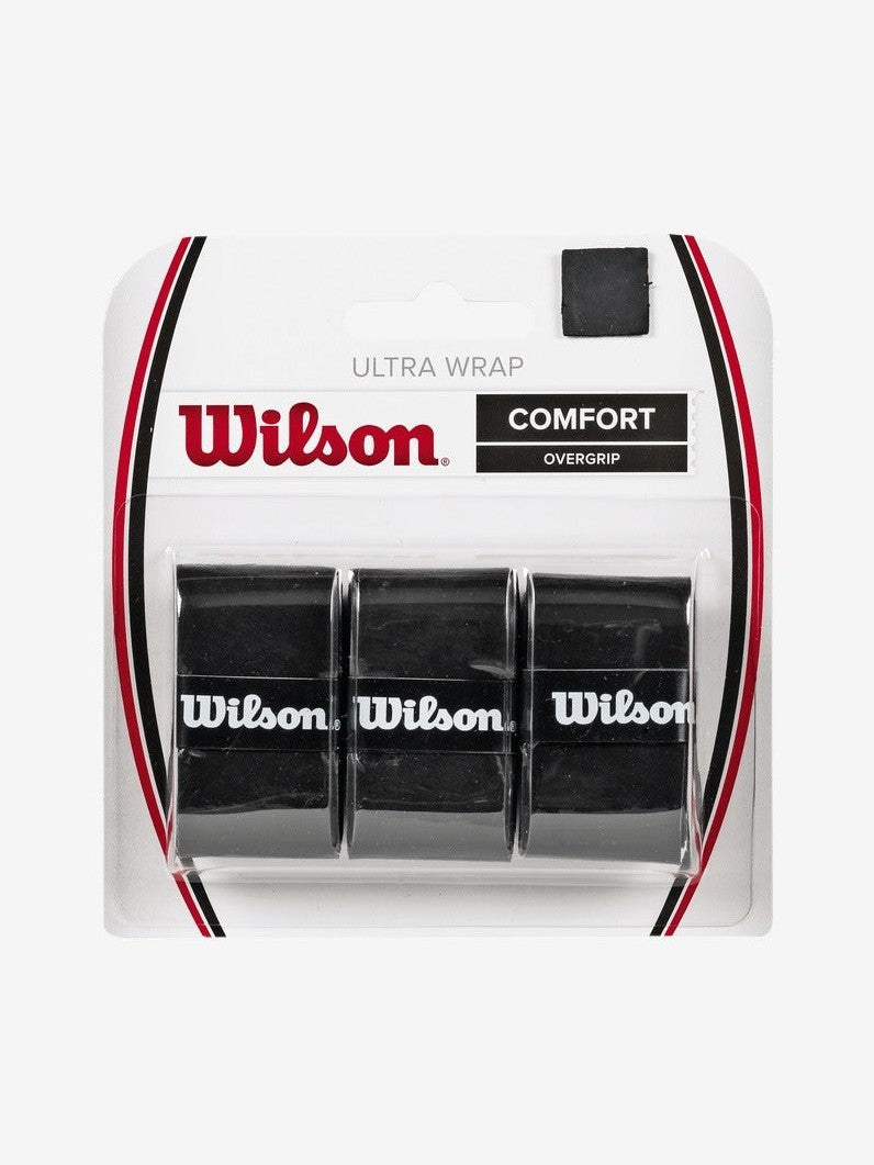 WILSON ULTRA WRAP OVERGRIP 3 PK BK