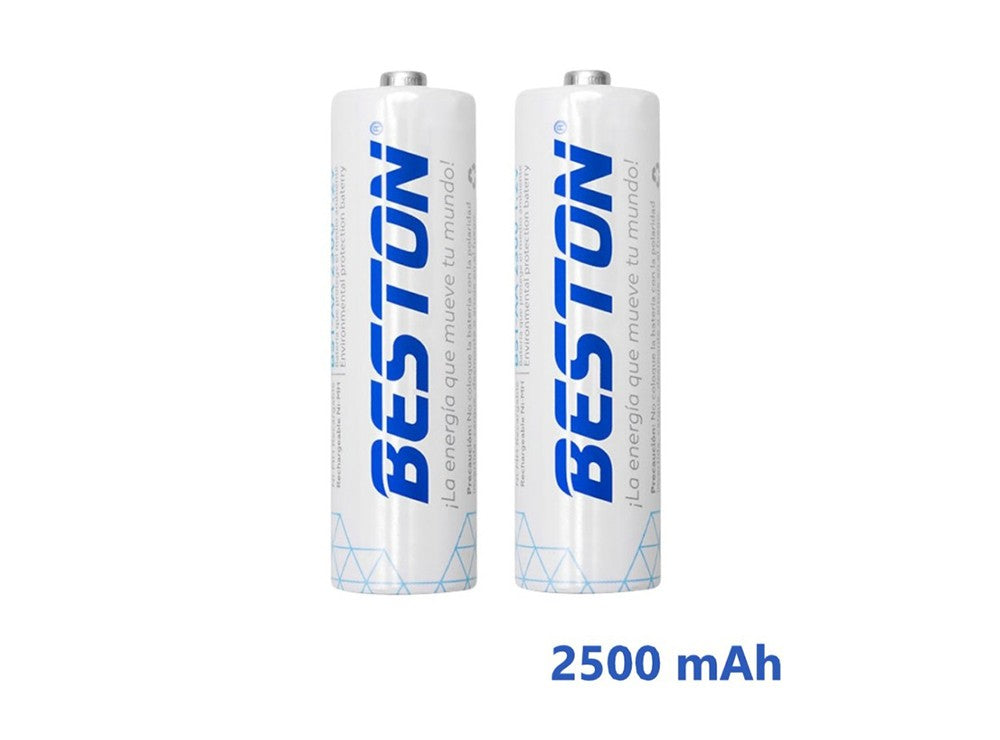 Beston, Rechargeable AA 2500 mAh Pack of 2