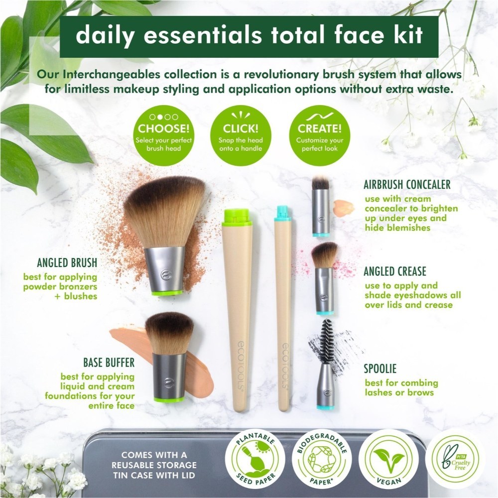 Ecotools, Daily Essentials Total Face Kit 3128