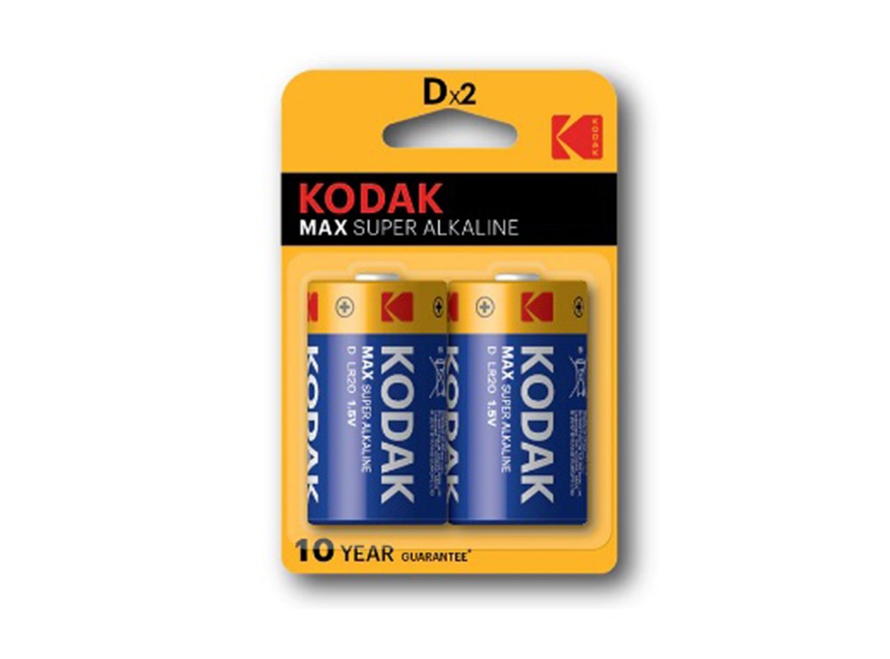 Kodak, D Max Super Alkaline Pack of 2