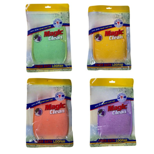 Magic Clean, Fiber Loofah Pack of 4