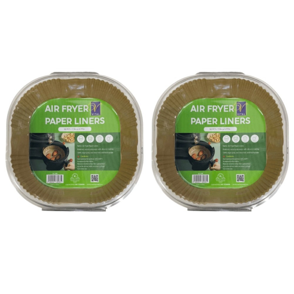 Vital, Non-Stick Air Fryer Paper Pack of 100, Available in Different Sizes