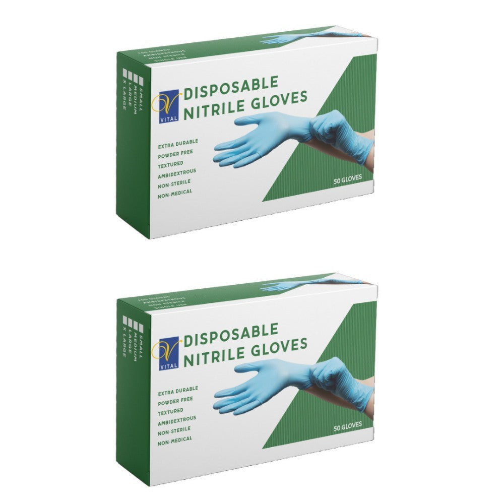 Vital, Disposable Nitrile Gloves 100 pieces