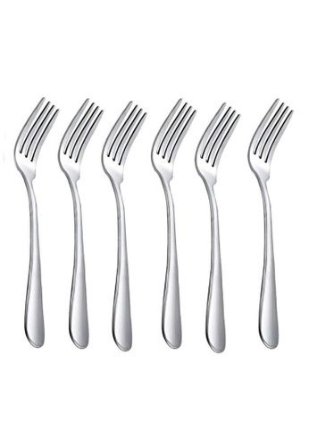 Korkmaz, Truva Dinner Fork Stainless Steel 6 Pcs, A2111