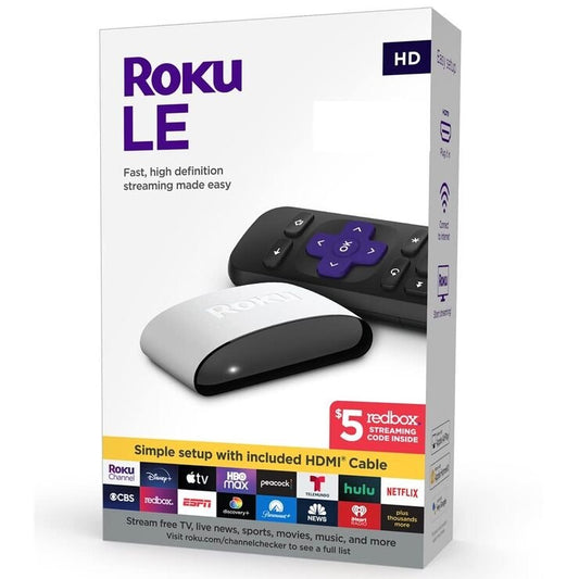 Roku, LE HD Streaming Media Player With Simple Remote