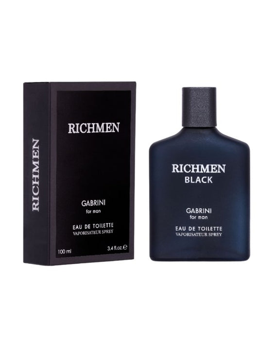 Gabrini, Richmen Black Eau De Toilette For Men Inspired By Armani Black Code 100ml