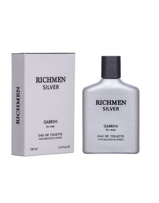 Gabrini, Richmen Silver Eau De Toilette For Men Inspired By Hugo Man Hugo Boss 100ml