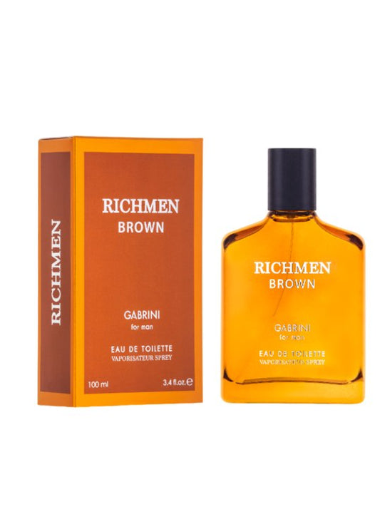 Gabrini, Richmen Brown Eau De Toilette For Men Inspired By Emporio Armani Stronger With You 100ml