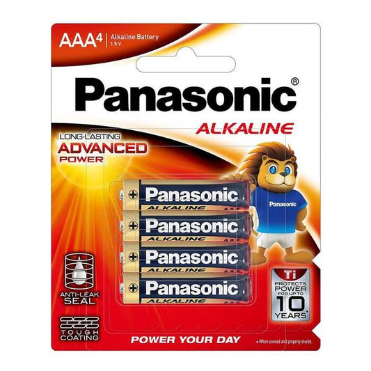 Panasonic, AAA Alkaline Battery Pack of 4