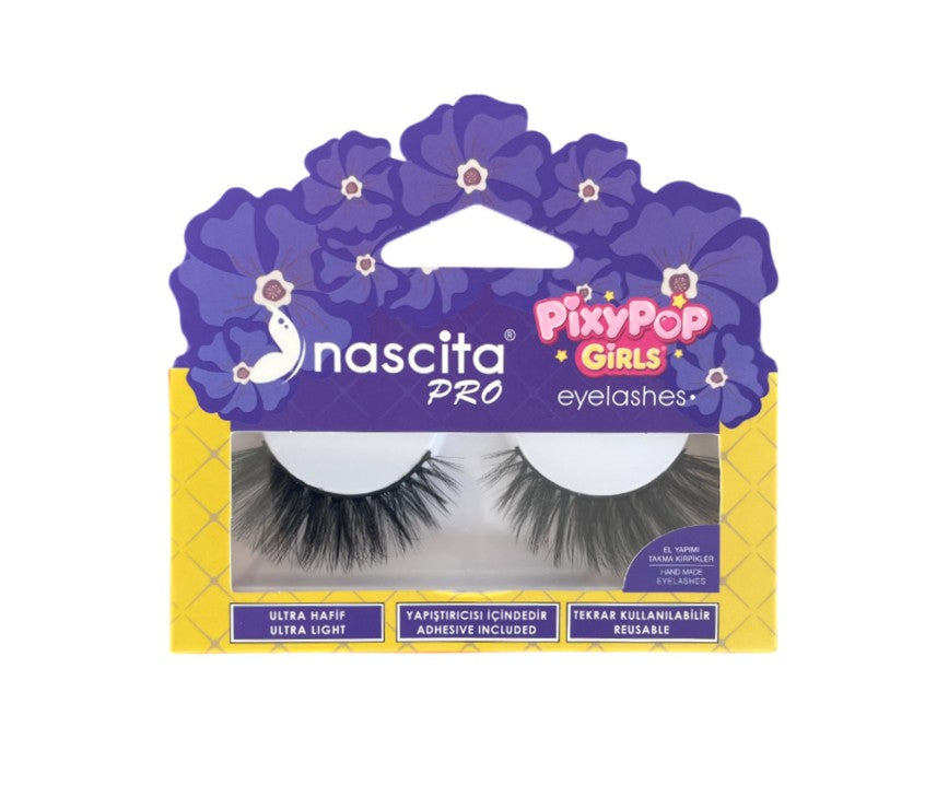 Nascita, Pixy Pop Girls Mimi False Eyelashes With Glue 158