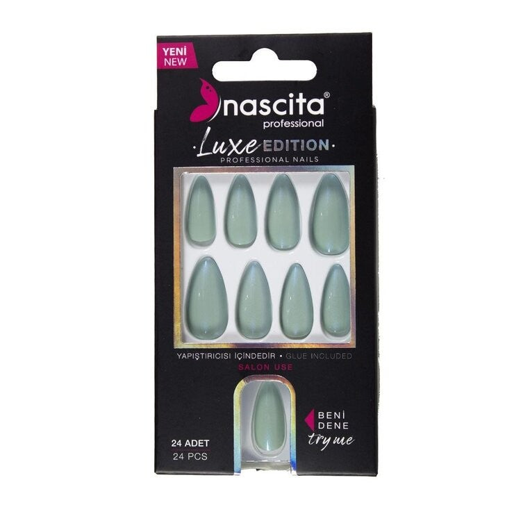 Nascita, Luxe False Nails With Glue 206 Pack of 24