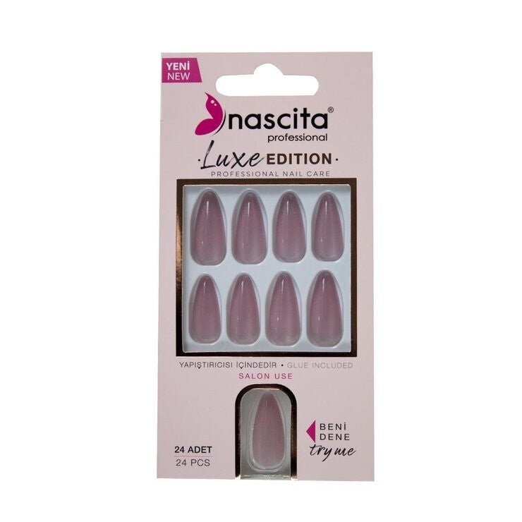 Nascita, Cat Eye False Nails With Glue 240 Pack of 24