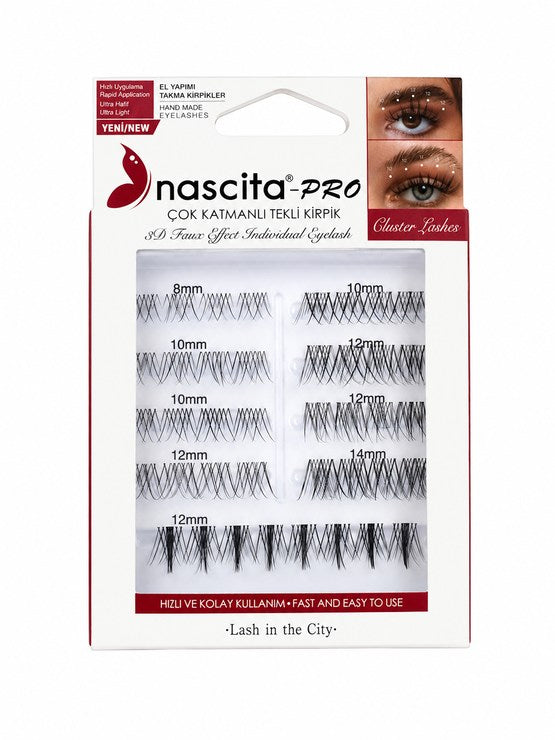 Nascita, Multi-Layered Single Lashes Lash In The City 161 Pack of 40