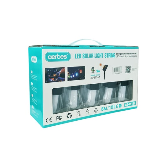 Aerbes LED Light Solar String 8M/10 LED With Remote PO-6278ABTY198, AB-TY198