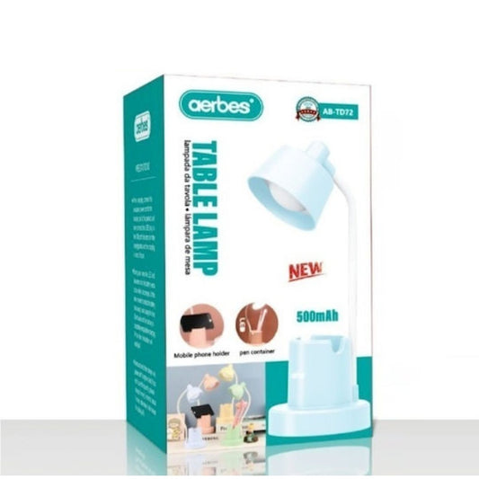 Aerbes Rechargeable Lamp 500Mah With Pen Holder And Mobile Phone Holder PO-6278ABTD72, AB-TD72