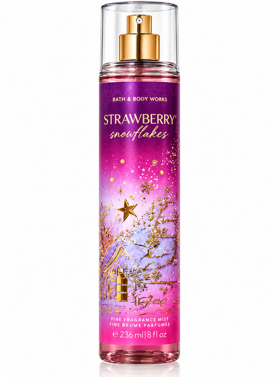 BATH AND BODY WORKS STRAWBERRY FLAKES 236ML