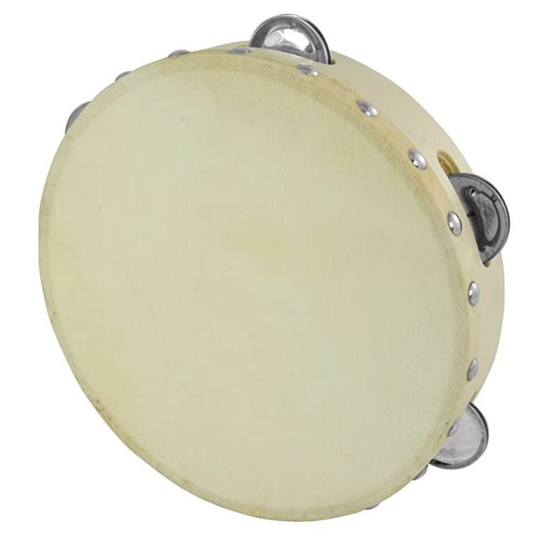 Bergen Skin-Head Tambourine 8 Sinlge Row 7 Jingles, Adk-Tc-F817
