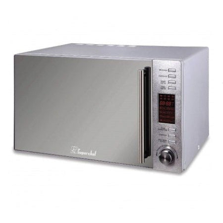 Super Chef, Microwave With Grill, 30L, 1000W, Silver