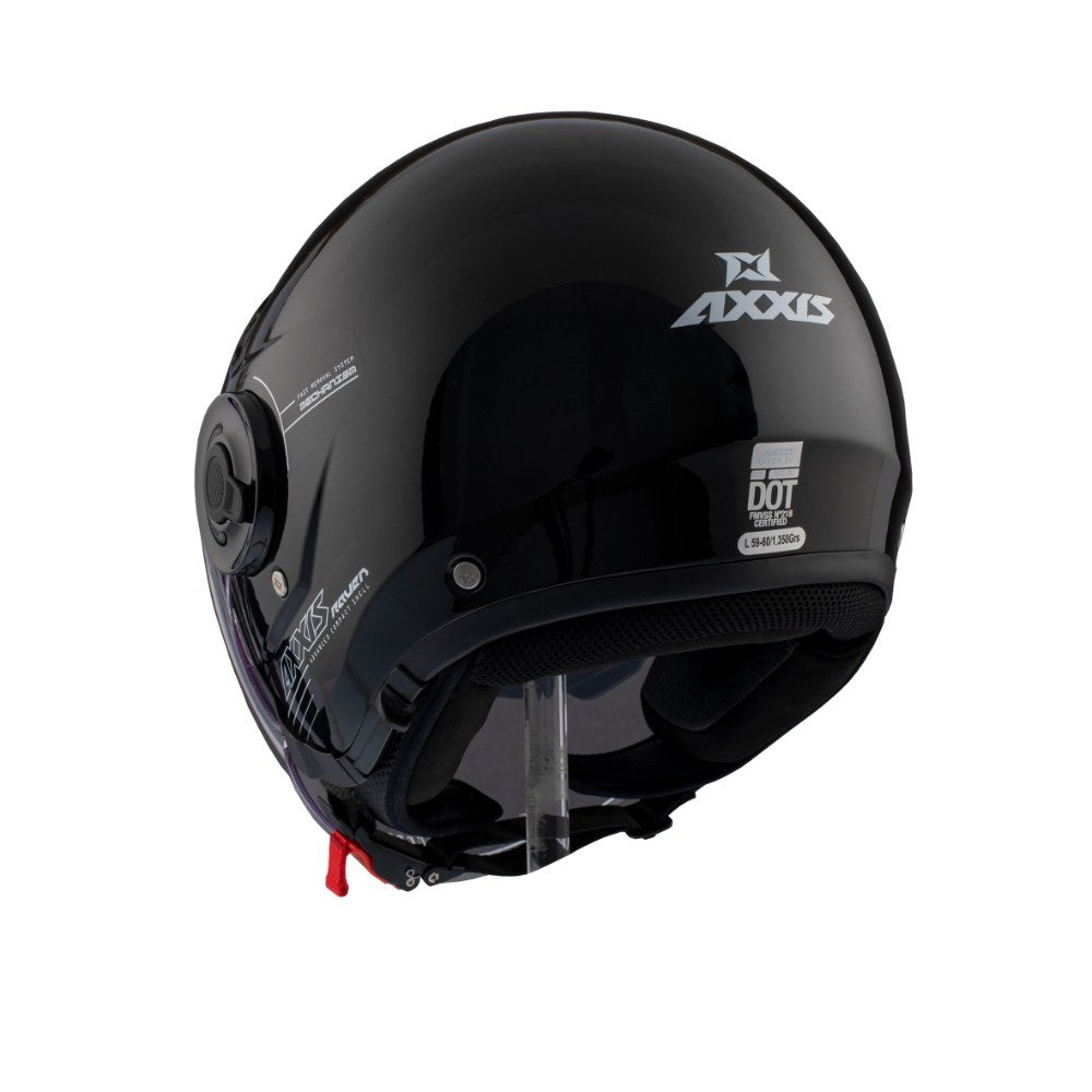 Axxis, Helmet Raven Solid Gloss Black