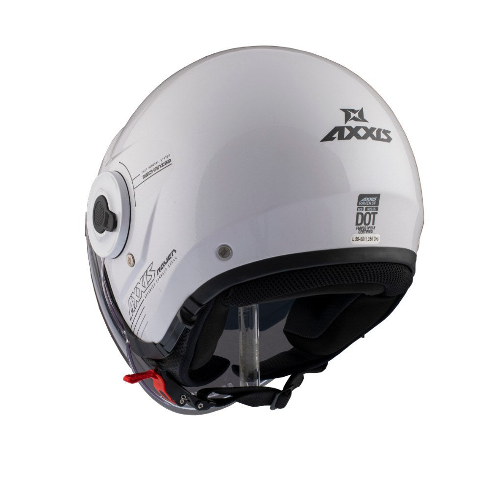 Axxis, Helmet Raven Solid Gloss Pearl White