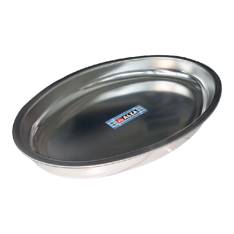 Alza, Oval Tray, Stainless Steel, 29 X 45 Cm, Az60545O