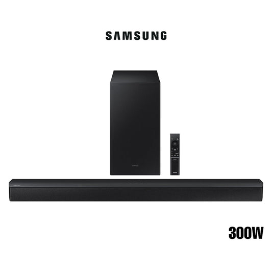 Samsung, Soundbar 300W 2.1Ch W/Dolby Audio, Subwoofer Included, Bass Boosted, Wireless Bluetooth Tv Connection, Adaptive Sound Lite Hw-B450