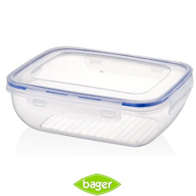 Bager, Cook&Lock Rectangular Storage Container 2800 Ml (Shallow)