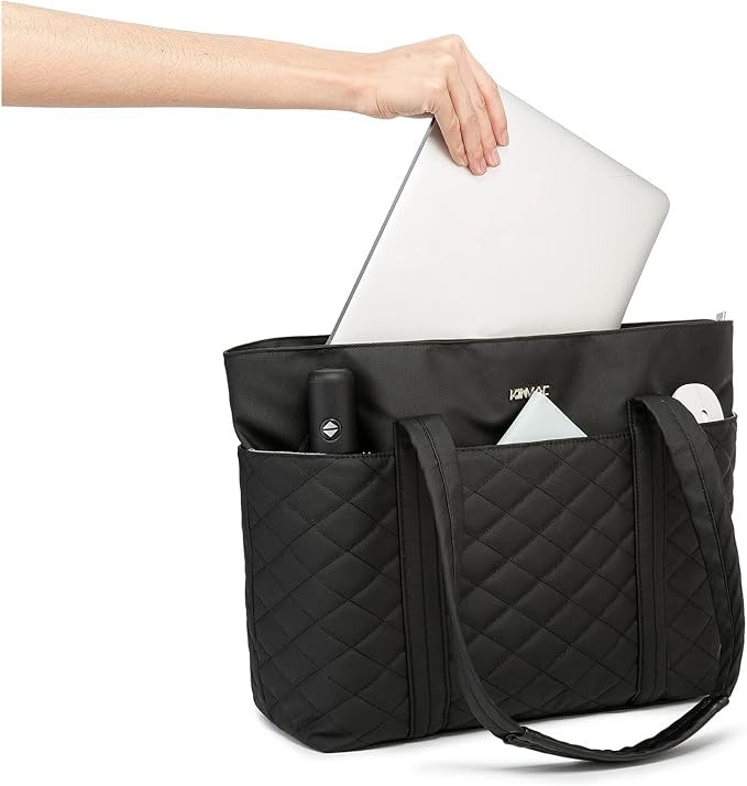 Kinmac, 15.6? Women's Laptop Tote ? Chic, Spacious Work-Ready Handbag