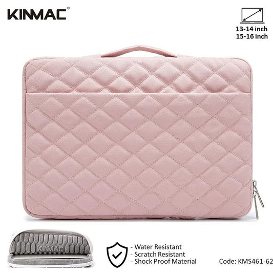 Kinmac, Vertical Design Sleeve KMC461-62 Pink Embroidery, High Quality, Soft Interior Lining & Water-resistant, Available in Different Sizes