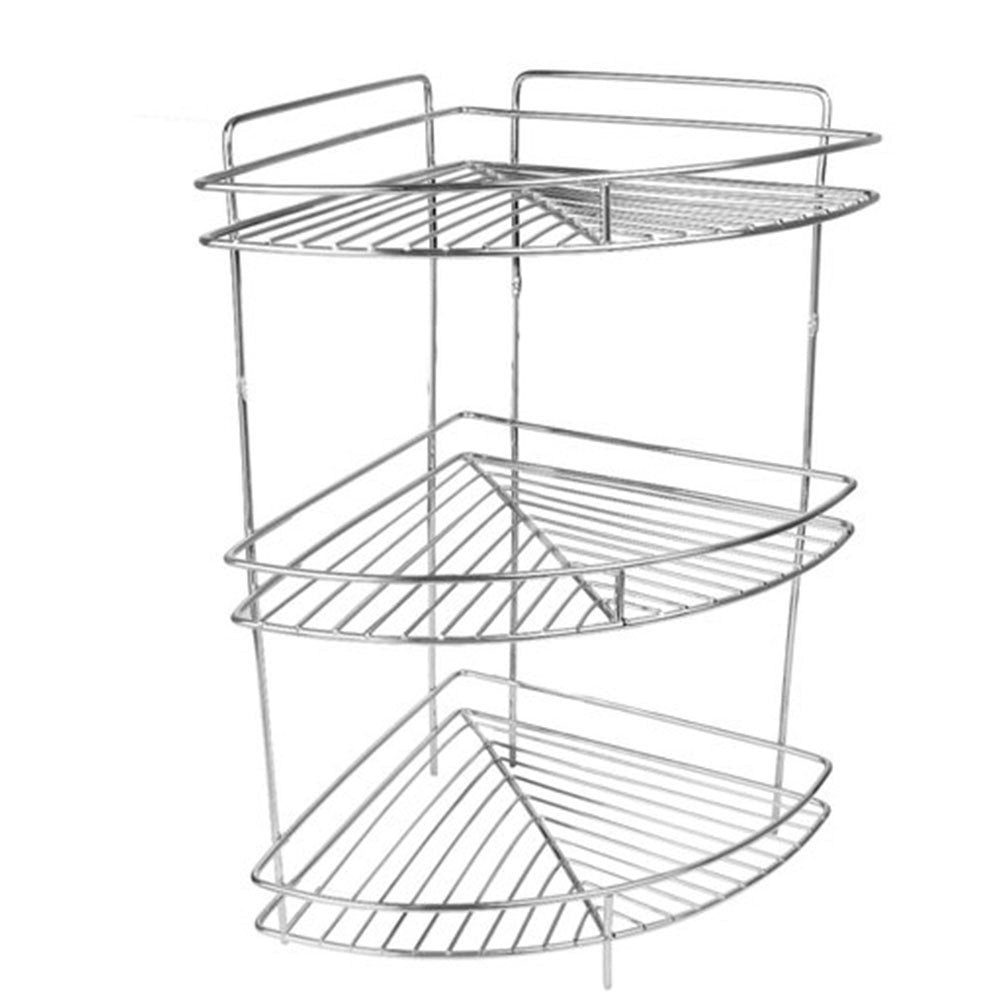 Cool Gift, Stainless Steel Corner Rack/Shelves, Available in Different Sizes