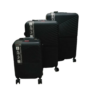 Basics, Travel Suitcase Bags Hardside 4 Wheels Luggage 3-Piece Set, Available in Different Colors