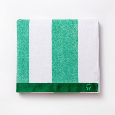 Benetton Home, Rainbow Beach Towel 90x160cm 450Gsm 100% Terry Cotton Green Rainbow Be, BE-0201