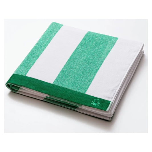 Benetton Home, Rainbow Beach Towel 90x160cm 450Gsm 100% Terry Cotton Green Rainbow Be, BE-0201