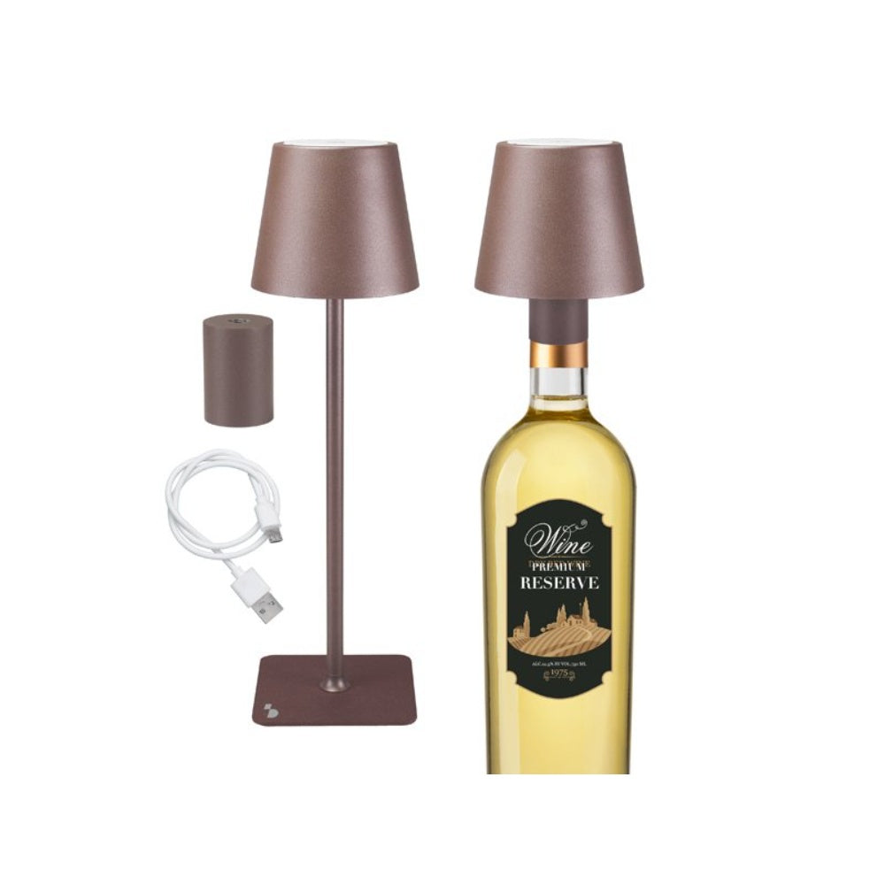 Beper, Rechargeable Table Lamp 2 In 1 - Bronze, BEP-P201UTP113