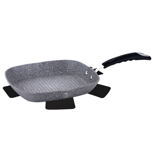 Berlinger Haus, Grill Pan 28 Cm, Gray Stone Touch Line<Br> <Br>Free Protector