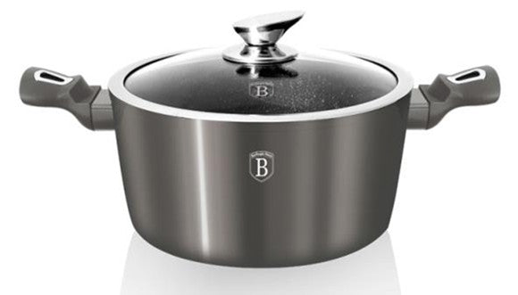 Berlinger Haus, Casserole With Lid 28 Cm, Carbon Metallic Line
