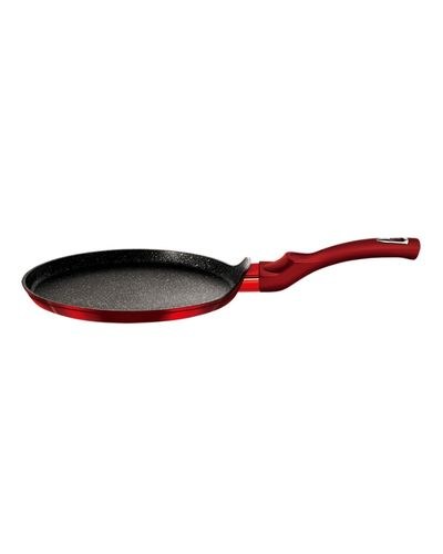 Berlinger Haus, Pancake Pan 25 Cm + 1Pc Free Protector, Burgundy Metallic Line
