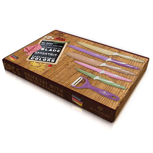 Blauman, 6Pcs Knife Set With Non-Stick Coating
