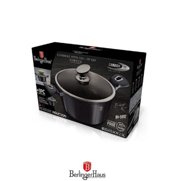 Berlinger Haus, Casserole With Lid, 20 Cm, Metallic Line Carbon Pro Edition